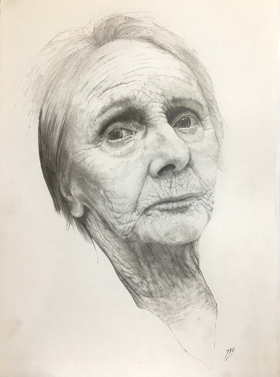 Pencil portrait of Ann