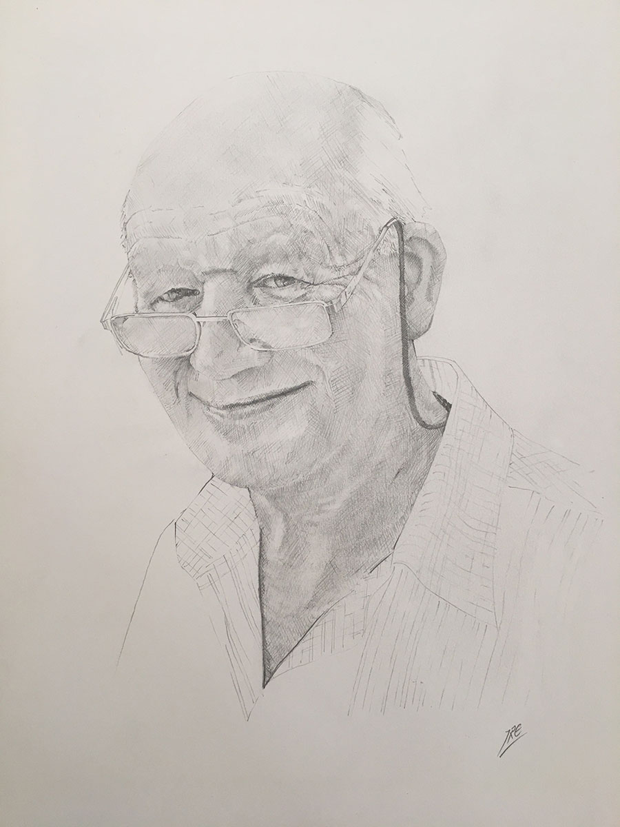 Pencil portrait of Jerry