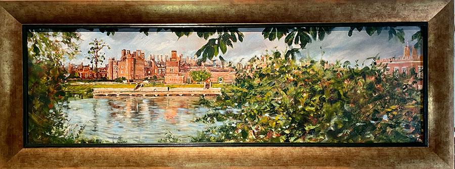 Hampton Court Palace from Cigarette Island